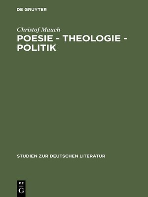 cover image of Poesie--Theologie--Politik